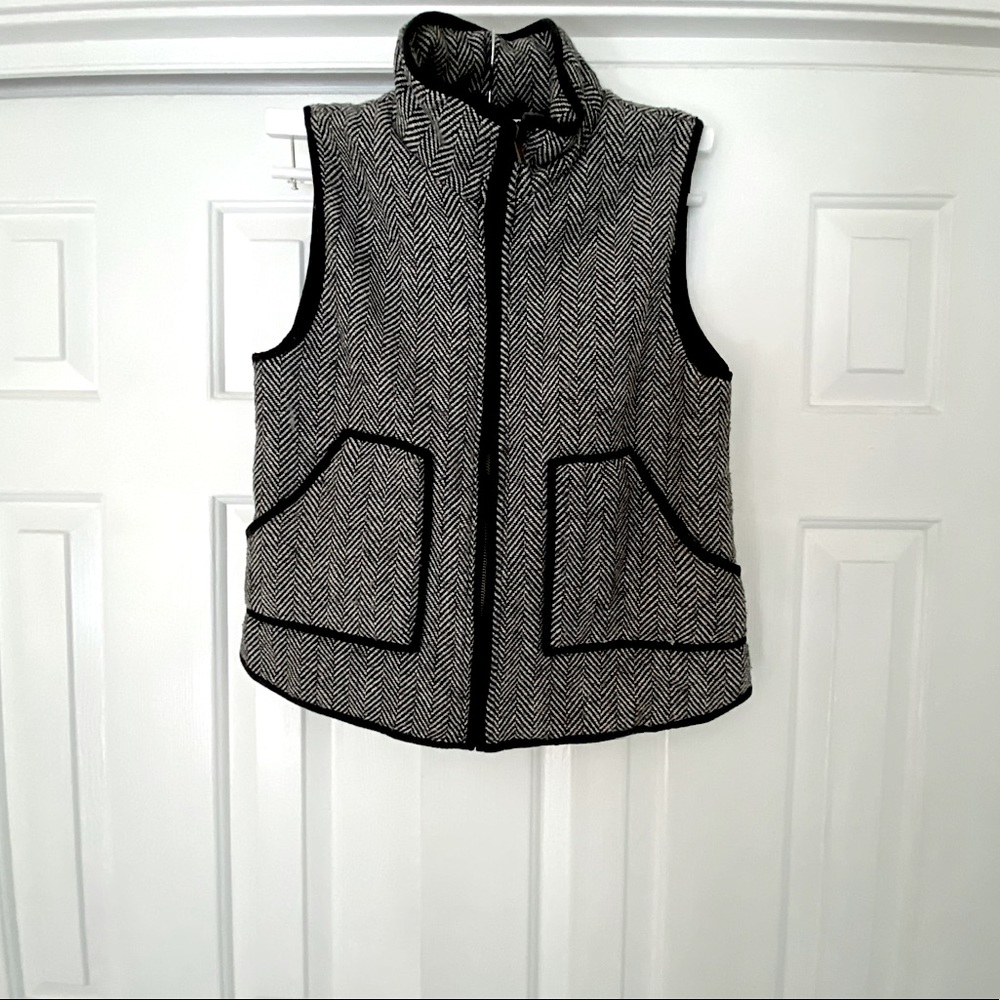 Herringbone Zip Up Vest
